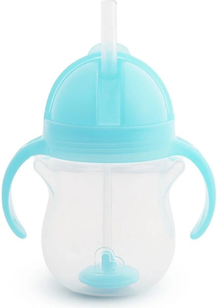 Munchkin Tıklama Kilitli  Uçlu Pipetli Alıştırma Bardağı, 6AY+, 207ML, Mavi, 1 Adet