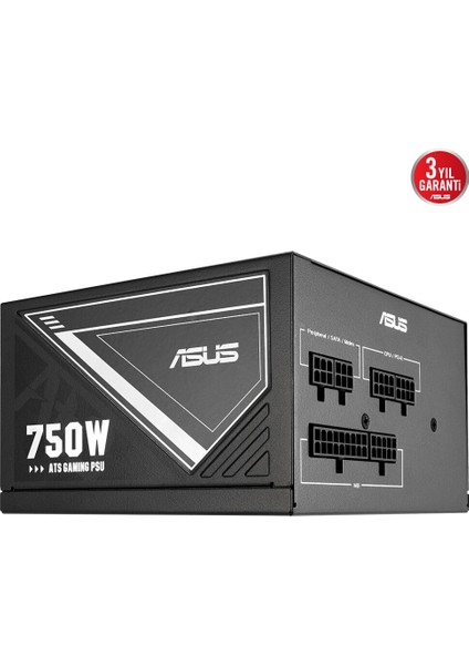 Asus ats-750g bulk | 750 w | 80+ gold | modularni atx napajalnik 1 Asus ats-750g 750w 80+ gold modularni atx napajalnik stranski pogled