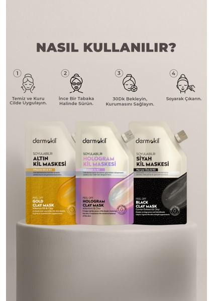 Soyulabilir Altın Kil Maskesi 50 ml fırsatları