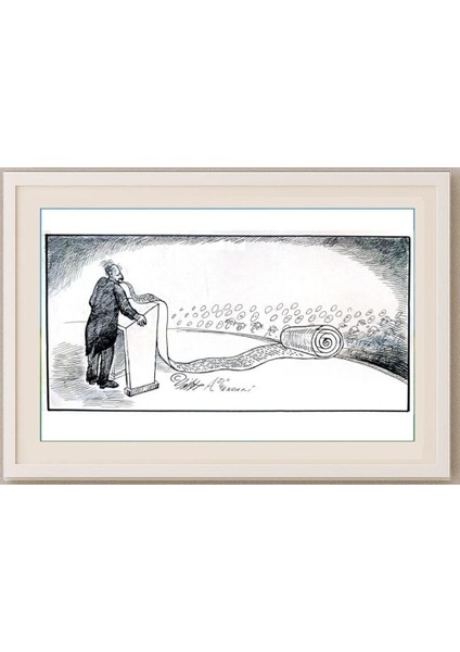 Ali Divandari 29X21CM Orijinal Karikatür Tablo fırsatları