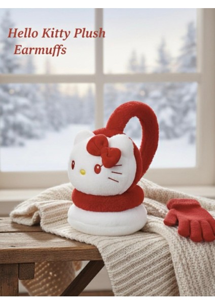 Kız Çocuk Hello Kitty Peluş Soft Kulaklık modelleri