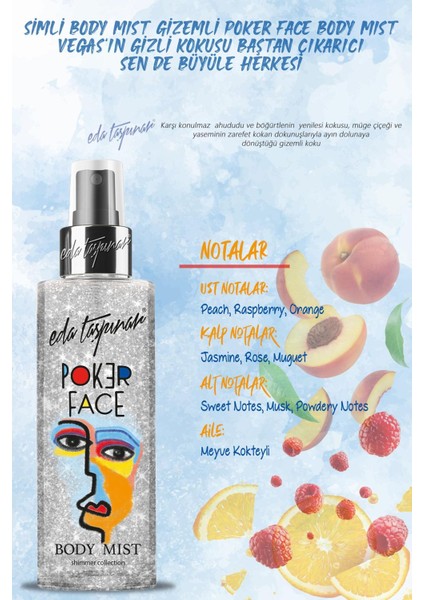 Poker Face Simli Body Mist - 200 ml fırsatları
