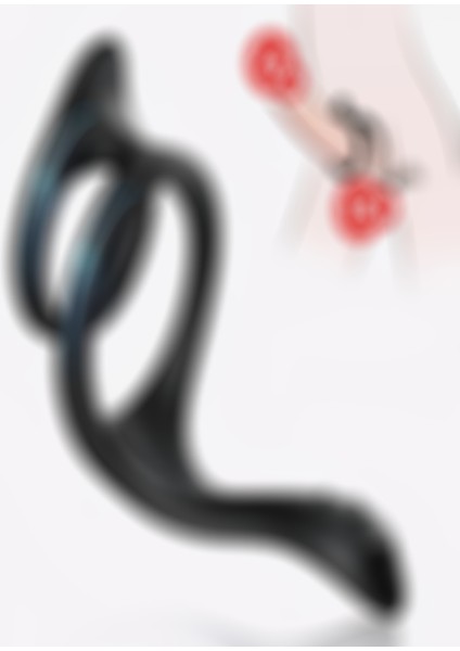 Taıl Perine Uyarıcı Esnek Testis ve Dildo Halkası