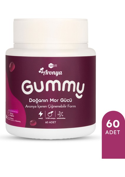 Mor Aronya Gummy 60 Adet fiyatları