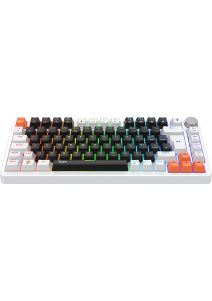 Strike Compact V2 Rainbow Kablolu TR Layout Mekanik Oyuncu Klavyesi Blue Switch Siyah fırsatları
