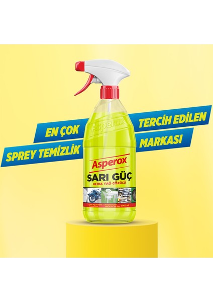 Sarı Güç Ultra Yağ Çözücü 1 Lt Sprey fırsatları