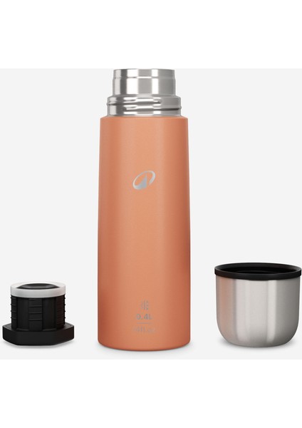 Quechua Outdoor Paslanmaz Çelik Termos - 0,4 L - Turuncu fiyatları
