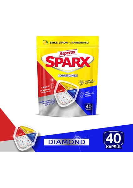 Sparx Bulaşık Makinesi Kapsülü 40'lı modelleri