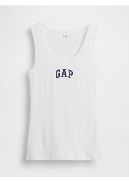 Kadın Beyaz Gap Logo Fitilli Atlet fiyatları