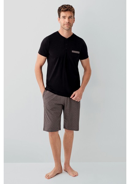 Erkek Siyah Pijama Takım modelleri