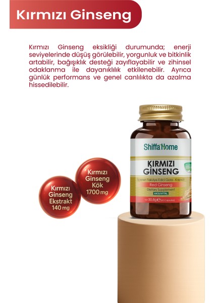 Aksuvital Shiffa Home Kırmızı Ginseng indirimleri
