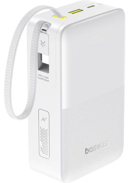 Baseus EnerFill FC51 Bipow 2 Pro – 30.000 mAh 22.5W Powerbank – Beyaz