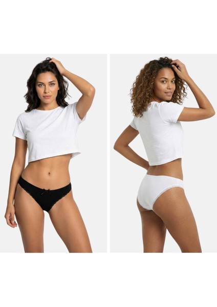 1101 Bikini Kadın T. Dantelli Külot Paketi fırsatları