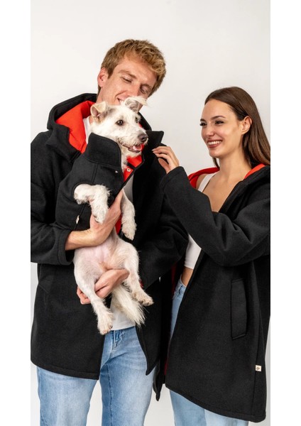 Köpek Polar Yelek / Siyah-Kırmızı fırsatları