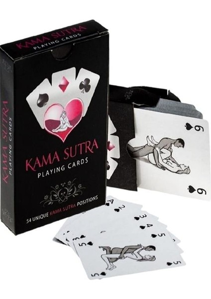 Red Womans Sexy Görselli Oyun Kartı Kama Sutra