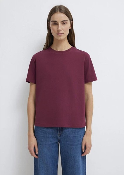 Bordo Basic Tişört 1600965-70393 modelleri