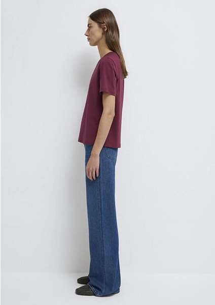 Bordo Basic Tişört 1600965-70393 fırsatları