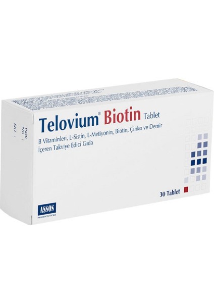 Telovium Biotin 30 Tablet fiyatları