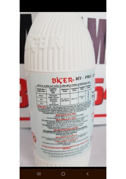 Bit Pire Kene Haşere Solüsyonu 500 ml fırsatları