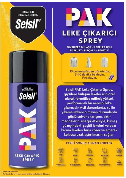 Pak Kumaş Leke Çıkarıcı Sprey 150ML fiyatları