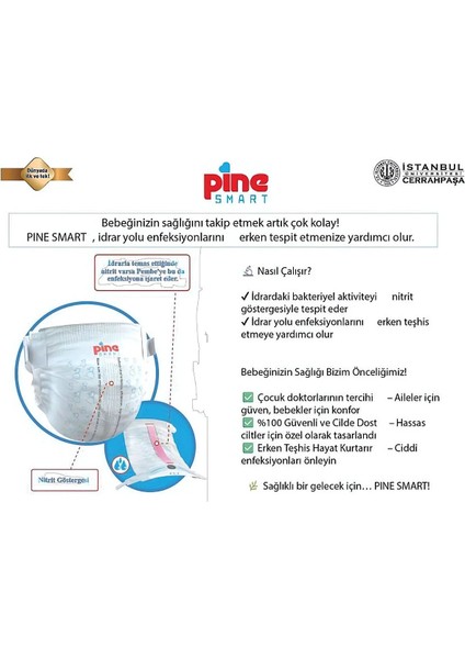 Smart Akıllı Bebek Bezi -Erken Teşhis Teknolojili -5li Paket fiyatları