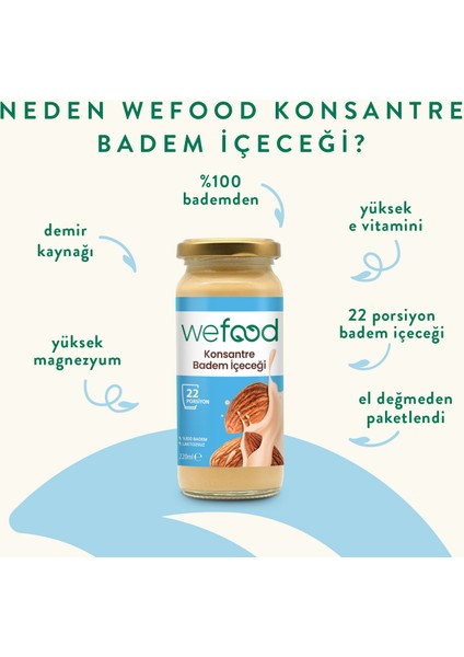 Konsantre Badem İçeceği 220 gr fiyatları