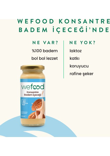 Konsantre Badem İçeceği 220 gr modelleri