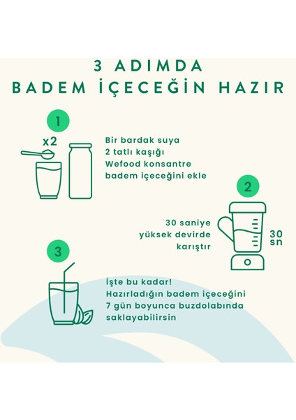 Konsantre Badem İçeceği 220 gr indirimleri