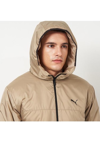 Essentials Ligth Padded Erkek Bej Kapüşonlu Mont indirimleri