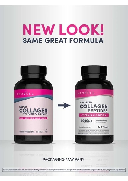 Grassfed Collagen Peptides 270 Tablet ┃+ Vitamin C & Biotin fiyatları