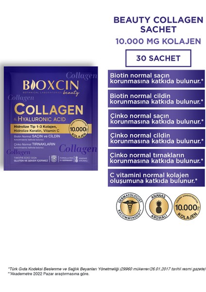 Beauty Collagen Hyaluronic Acid 30 Saşe modelleri