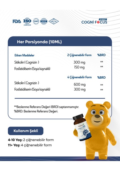 Cogni Focus 60 Gummy fiyatları