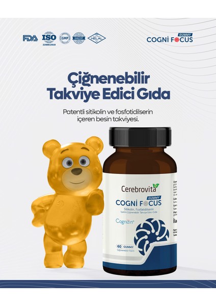 Cogni Focus 60 Gummy modelleri
