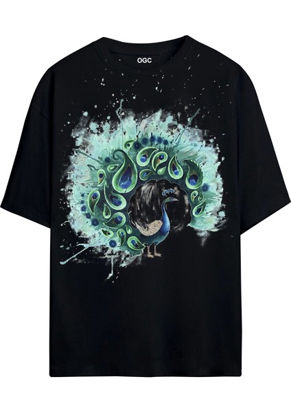 Tavus Kuşu Oversize Unisex T-Shirt fiyatları