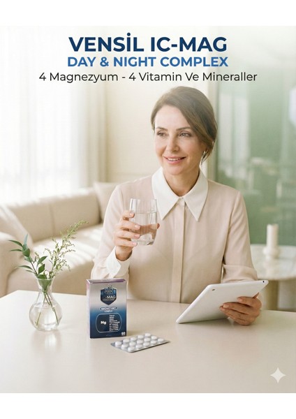 IC-MAG Day&Night Magnezyum Kompleks – 60 Tablet fiyatları