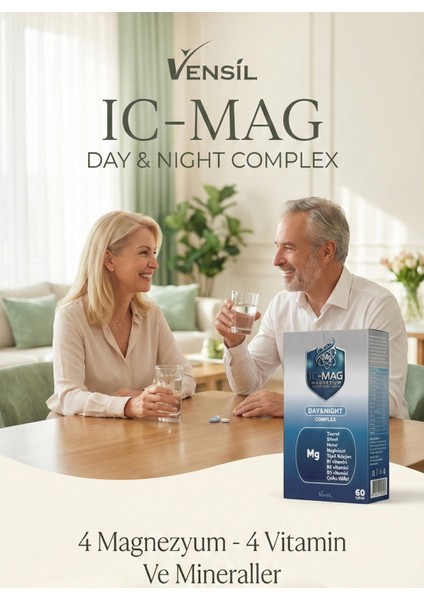 IC-MAG Day&Night Magnezyum Kompleks – 60 Tablet fırsatları