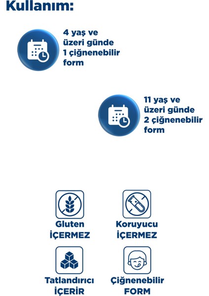 Gummies Iron 60X2 Çiğnenebilir Form - Aile Boyu Kullanım – Demir - Enerji