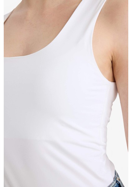 Slim Fit Basic Kare Yaka Atlet C2622AX26SP fırsatları