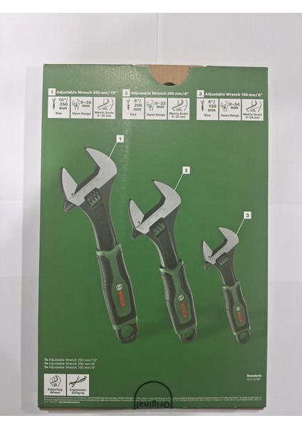 3 Parça Ingiliz Anahtarı Seti 6" - 8" - 10" fırsatları