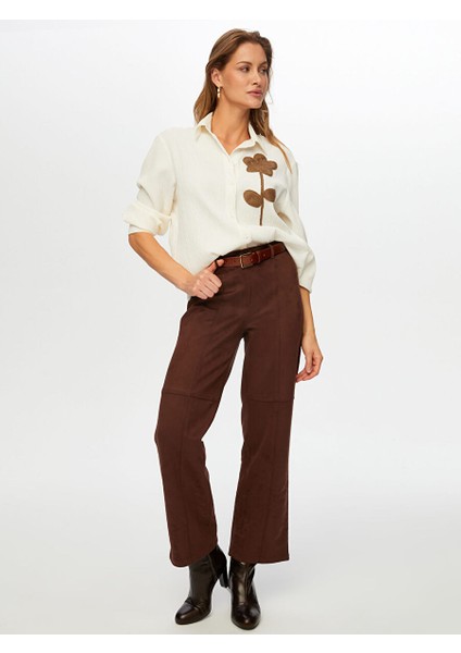 Straıght Fıt Süet Pantolon W26PNT006 fiyatları