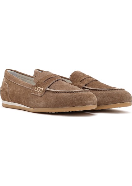 Kadın Vizon Süet Deri Loafer 26PFD370910 fiyatları