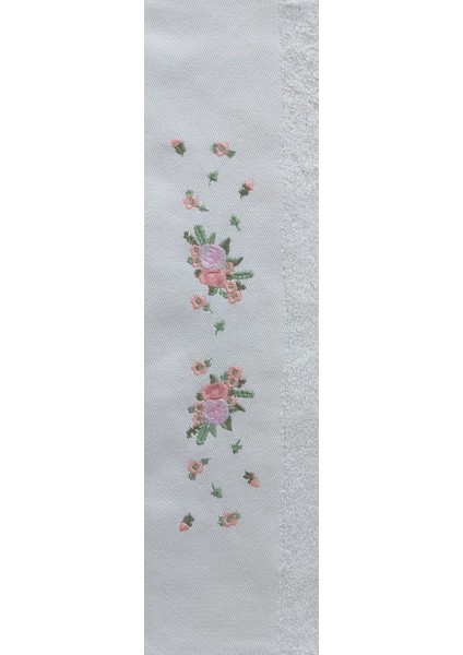 %60 Bambu -%40 Pamuk Nakışlı Bahar Havlu 50X90CM modelleri