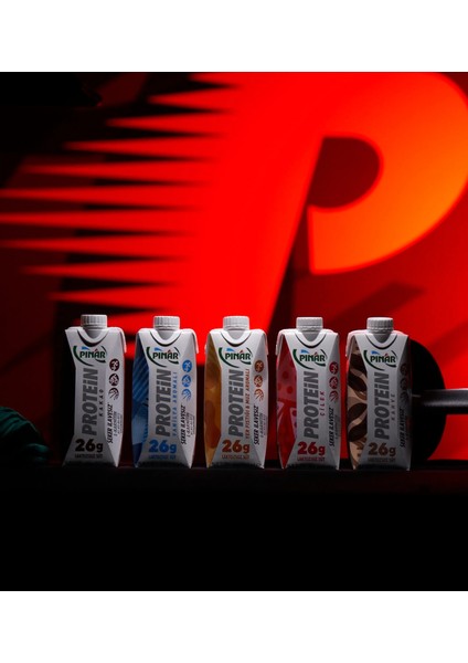 Kakaolu Protein Süt 500 ml x 12 Adet 26g Protein İçeren Laktozsuz Kakaolu İçecek