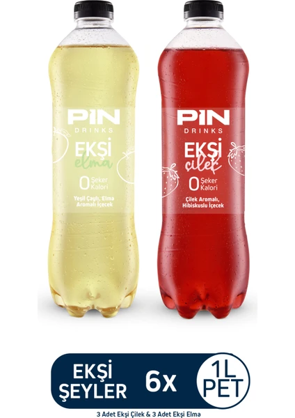 Pin Ekşi Şeyler 12 x 1 litre ice tea 327 TL
