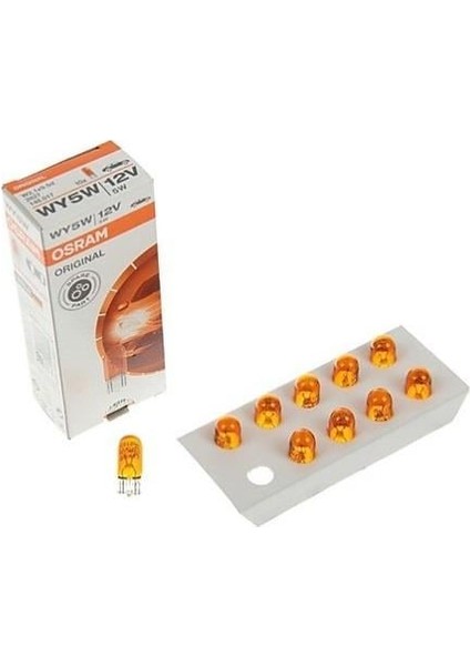 12V DİPSİZ AMPUL T10 5W SARI fiyatları