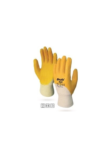 Pamuk Nitirl KN2 10 Beden Sarı Eldiven 12li Paket EN388 (3121X) Unisex Özellikler fırsatları