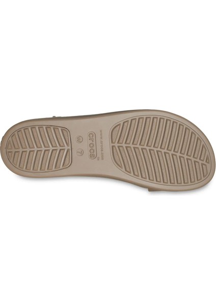 206453 Kadın Sandalet Brooklyn Low Wedge Kahverengi Silikon/Plastik ile Konforlu Tasarım
