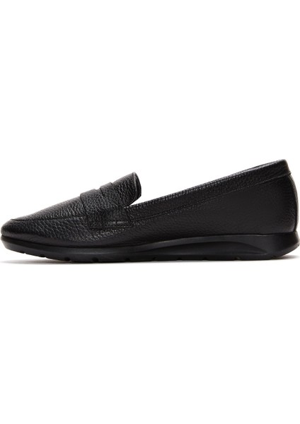 Kadın Siyah Deri Konfor Loafer 26PFD1501FT modelleri