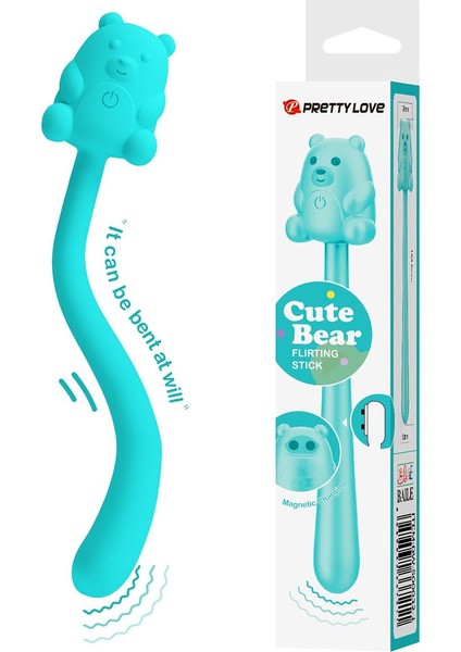 Pretty Love Cute Bear Flirting Stick Vibratör