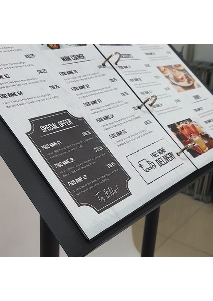 Restoran Önü Metal Menü Panosu Folder (Dosya Tipi)